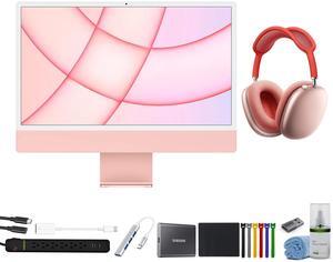 Apple iMac M1 24" with Retina 4.5K - 256GB SSD - Pink + Airpods Max +More