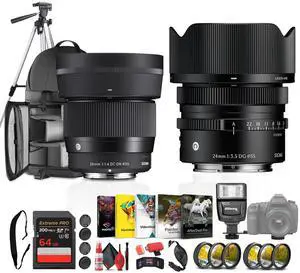 Sigma 56 1.4 and 24 3.5 Sony E Bundle