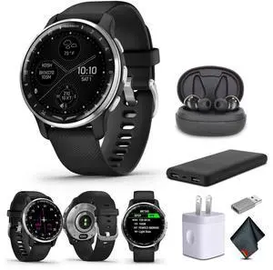 Garmin D2 Air X10, GPS, Black Passivated, Air Pro TWS Wireless EarBuds, Bundle