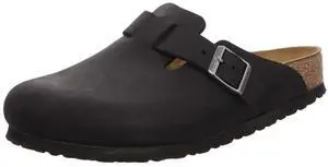Birkenstock Boston Classic Arch Clog,Black Oiled Leather,39 M EU