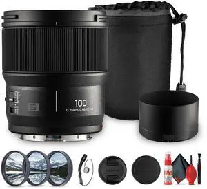 Panasonic Lumix S 100mm f/2.8 Macro Lens | L-Mount, Weather-Sealed - Bundle