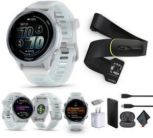 Garmin Forerunner 570  42MM, Whitestone/Cloud Blue , Air Pro EarBuds