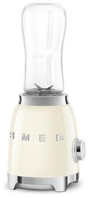 SMEG 50's Retro Style Personal Blender with Backlit Knob and Two 600 ML BPA Free bottles PBF01CRUS Cream