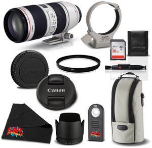 Canon EF 70-200mm f/2.8L is II USM Telephoto Zoom Lens 2751B002 Standard Bundle- International Version