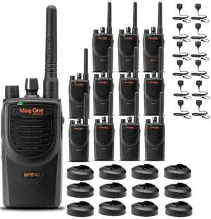 12 x Motorola BPR40 Mag One Series 4W 8-Channel UHF Two-Way Radio  - Bundle