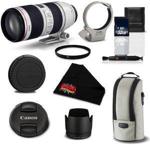 Canon EF 70-200mm f/2.8L is II USM Telephoto Zoom Lens 2751B002 Deluxe Bundle- International Version