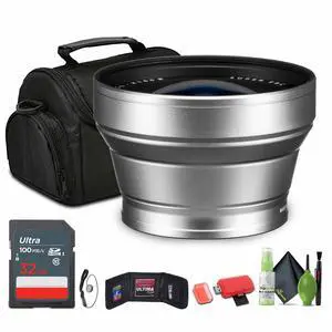 FUJIFILM TCL-X100 II Tele Conversion Lens (Silver), 32GB Memory Card, Bundle