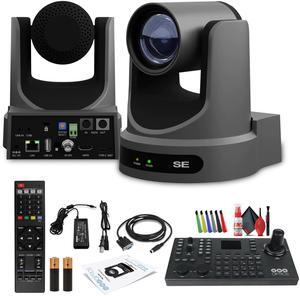 PTZOptics Move SE PTZ Camera with 20x Optical Zoom + PTZOptics SuperJoy PTZ Camera Controller