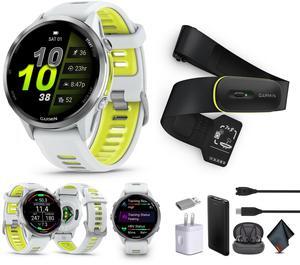 Garmin Forerunner 970, Whitestone/Amp Yellow , Air Pro Truly Wireless EarBuds