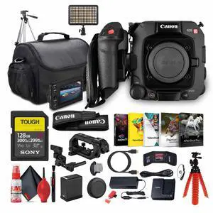 Canon EOS C400 6K Full-Frame Cinema Camera (Canon RF) + 128GB Memory Card + More