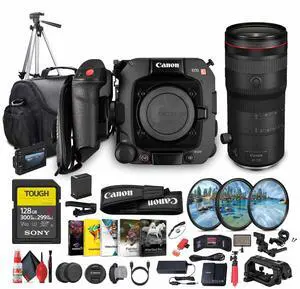 Canon EOS C400 6K Full-Frame Cinema Camera (Canon RF) + Canon RF 24-105mm Lens + More