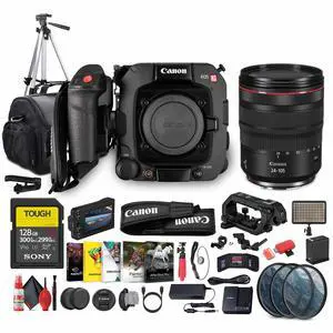 Canon EOS C400 6K Full-Frame Cinema Camera (Canon RF) + Canon RF 24-105mm Lens + More