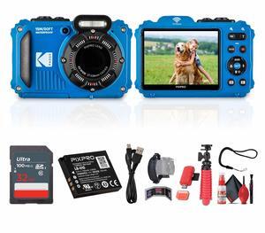 Kodak Pixpro WPZ2 Digital Camera in Blue (WPZ2BL) Bundle with Accessories