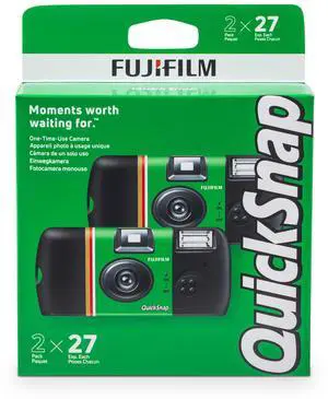 Fujifilm QuickSnap Flash 400 One-Time-Use Camera - 2 Pack