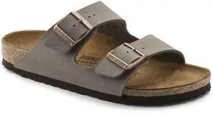 Birkenstock Unisex Arizona Sandals Stone Birkibuc 37 = Women's 6-6.5 Narrow
