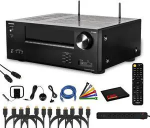 Onkyo TX-NR6100 7.2 Channel THX Certified Network AV Receiver Bundle