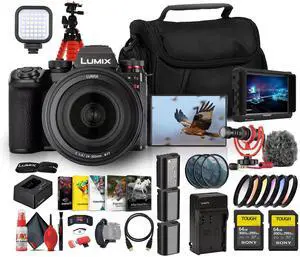 Panasonic LUMIX S1 IIE Mirrorless Camera With 24-105mm f/4 Lens Bundle