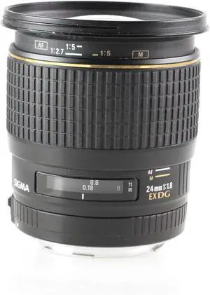 Sigma 24mm f/1.8 EX DG Aspherical Macro Large Aperture Wide Angle Lens for Canon SLR Cameras (OLD MODEL)