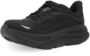 Hoka Women's Bondi 9 Sneaker, Black/Black, 8