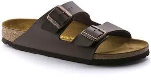 Birkenstock Unisex Arizona Sandal,Waxy Leather Tobacco Brown,39 M EU