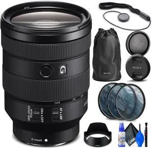 Sony FE 24-105mm f/4 G OSS Lens + Filter Kit + Cap Keeper + Cleaning Kit