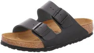 Birkenstock Arizona - Leather (Unisex) Black Leather EU 36 (US Women's 5-5.5) Regular
