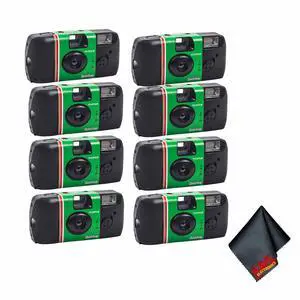 4xFUJIFILM QuickSnap Flash 400 Disposable Camera (27 Exposures, 2-Pack), Bundle