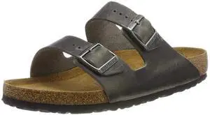 Birkenstock Arizona Sandal,Iron Oiled Leather,37 M EU/6-6.5 B(M) US Women