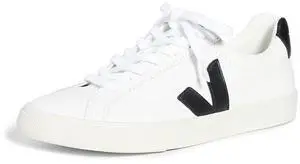 Veja Women's Esplar Logo Sneakers, Extra White/Black, 8 Medium US Veja Women's Esplar Logo Sneakers, Extra White/Black, 8 Medium US