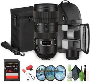 Sigma 70-200mm f/2.8 DG OS HSM Sports Lens for Nikon F Bundle 1