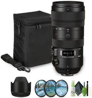 Sigma 70-200mm f/2.8 DG OS HSM Sports Lens for Nikon F Bundle 2