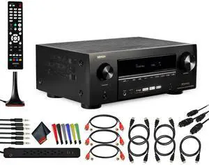 Denon AVR-X2800H 7.2-Channel Network A/V Receiver Bundle