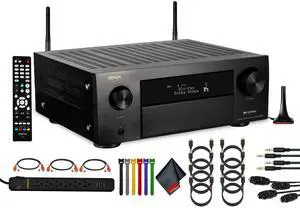 Denon AVR-X4800H 9.4-Channel Network A/V Receiver Bundle
