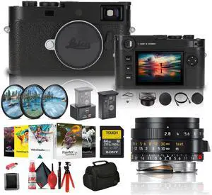 Leica M11-P Rangefinder Camera (Black) (202-11) + Leica 28mm f/2.8 Lens Bundle