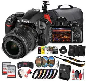 Nikon D3100 DSLR Camera Kit with 18-55mm VR Lens  Beginner-Friendly & Compact + More
