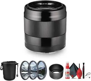 Sony E 50mm f/1.8 OSS Standard Prime Lens  Image Stabilized, Lightweight + More