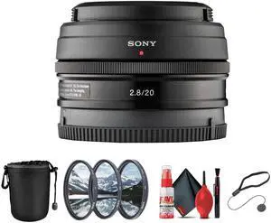 Sony E 20mm f/2.8 Pancake Prime Lens  Ultra-Compact Wide-angle, Lightweight + More