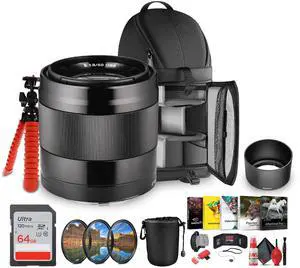 Sony E 50mm f/1.8 OSS Standard Prime Lens  Image Stabilized, Lightweight + More