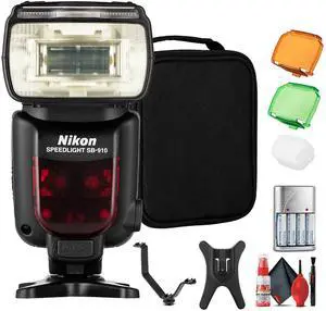 Nikon SB-910 Speedlight Flash | High-Power On-Camera Flash for Nikon DSLRs + More