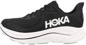 Hoka Men's Clifton 10 Sneaker, Black/White, 7.5