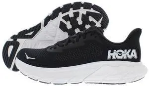 Hoka Men's Arahi 7 Sneaker, Black/White, 10