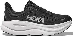 Hoka Men's Bondi 9 Sneaker, Black/White, 13