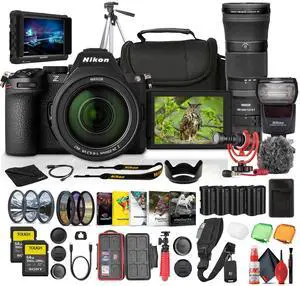 Nikon Z5 II Mirrorless Camera w/ 24-200mm Lens + Nikkor Z 180-600mm Lens + More