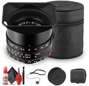 Leica Elmarit-M 28mm f/2.8 ASPH. Lens | Compact Wide-Angle Prime for M-Mount | Sharp, Lightweight Optics for Street & Travel Photography + More