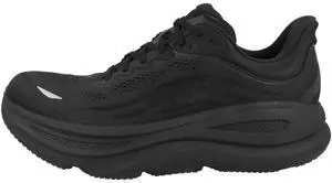 Hoka Men's Bondi 9 Sneaker, Black/Black, 8.5 Wide