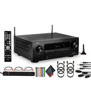 Denon AVR-X3800H 9.4-Channel Network A/V Receiver Bundle