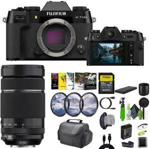Fujifilm X-T50 Mirrorless Digital Camera + XF 70-300mm f/4-5.6 R LM Lens + More