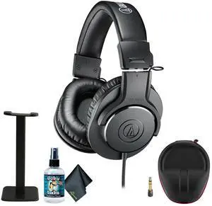 Audio-Technica ATH-M20x Professional Studio Monitor Headphones, Headphone stand