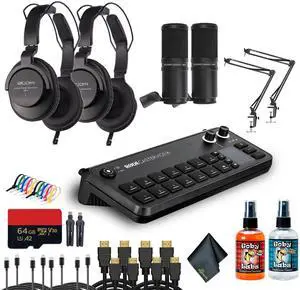 RODECaster Video All-in-One Production Console + Studio Headphones + Microphone + More