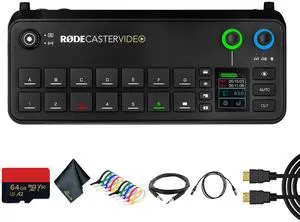 RODECaster Video All-in-One Production Console + 64GB Memory Card + More (Bundle)
